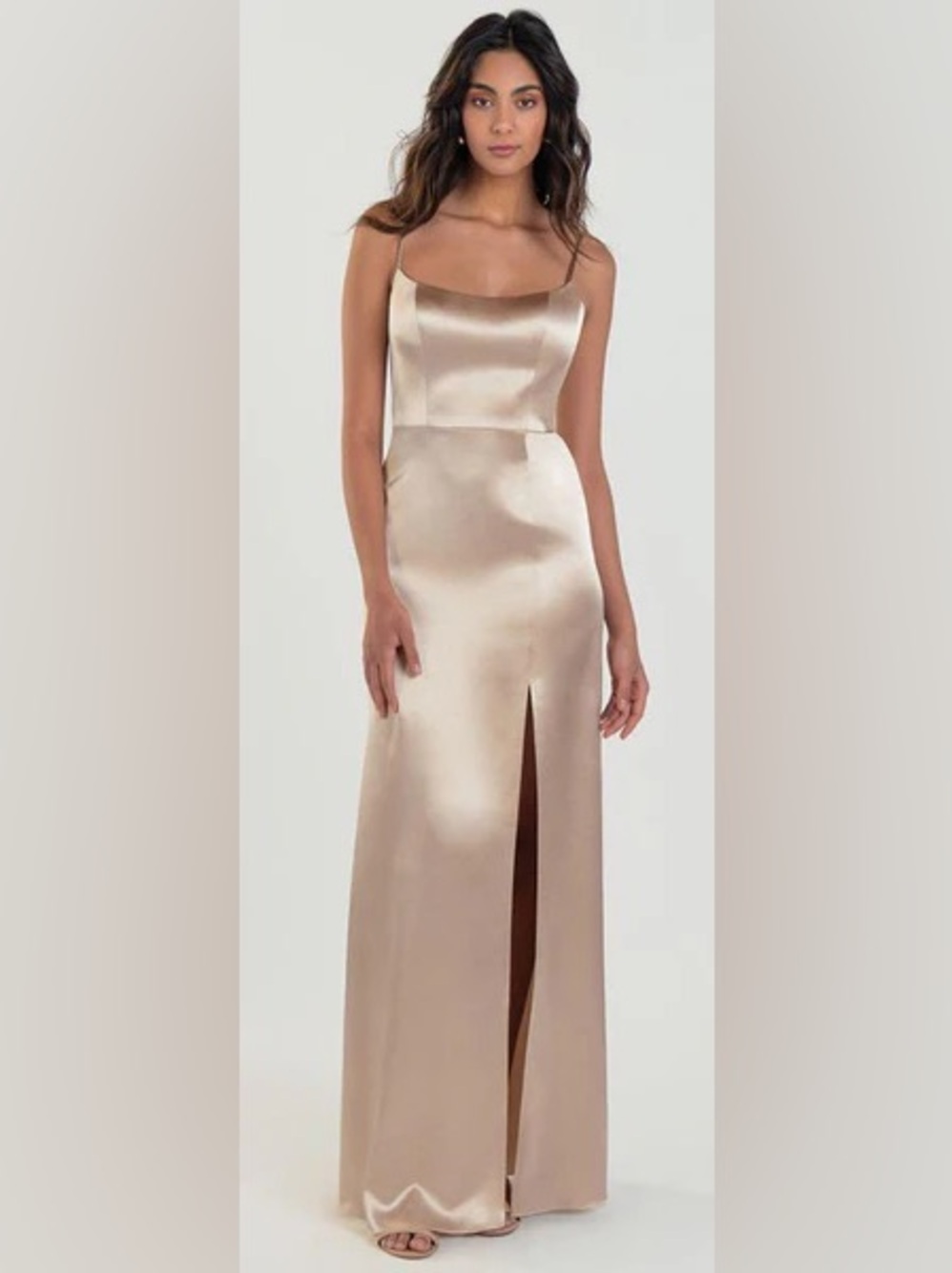 Jenny Yoo Chase Dress in Champagne - Picture 1 of 6